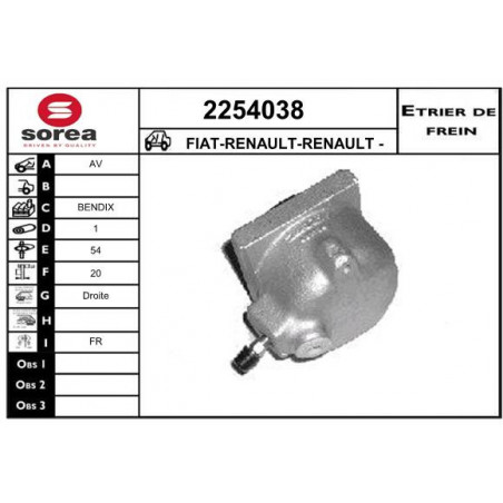 Étrier de frein EAI