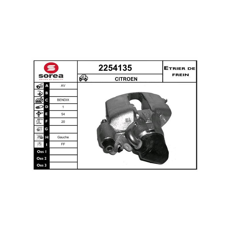 Étrier de frein EAI