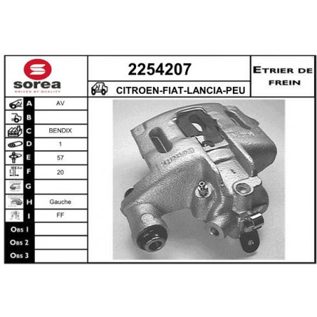 Étrier de frein EAI