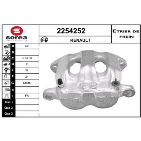 Étrier de frein EAI