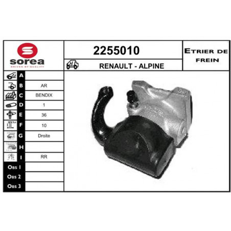 Étrier de frein EAI