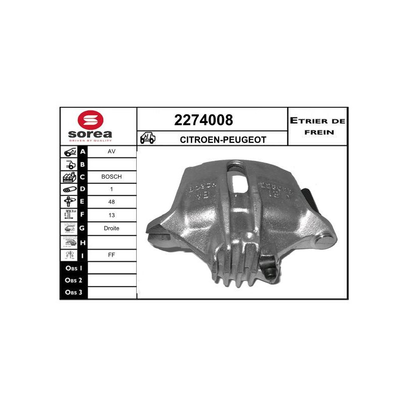 Étrier de frein EAI