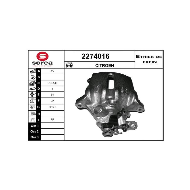 Étrier de frein EAI