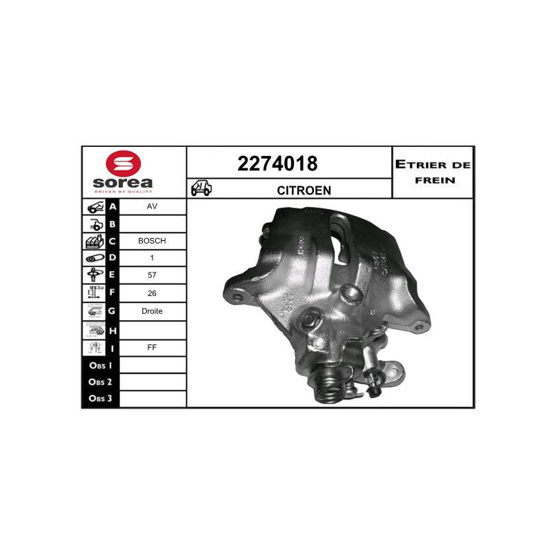 Étrier de frein EAI