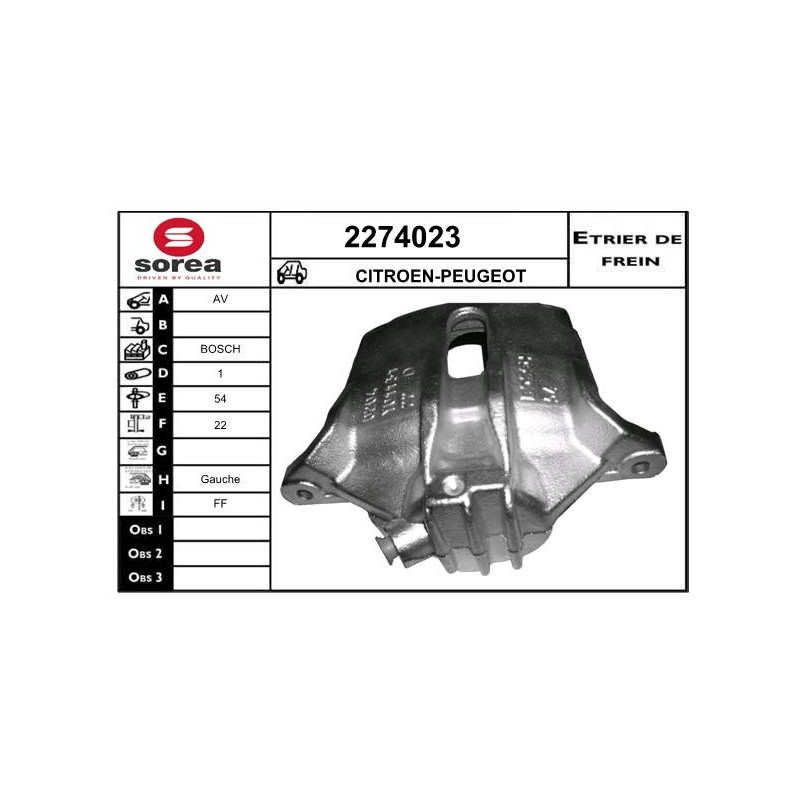 Étrier de frein EAI