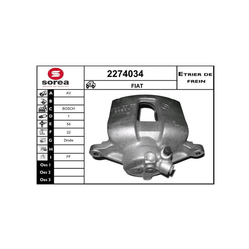 Étrier de frein EAI