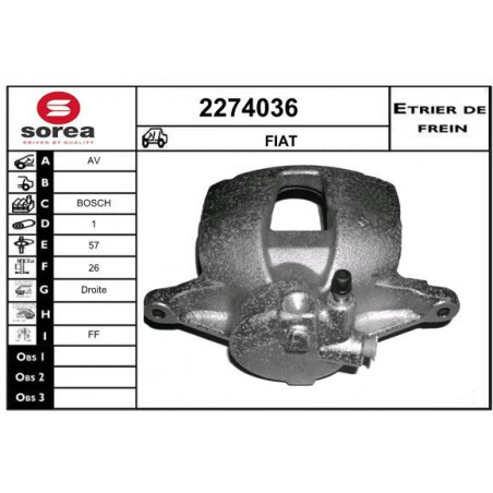 Étrier de frein EAI