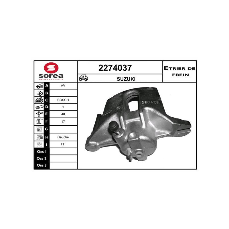 Étrier de frein EAI