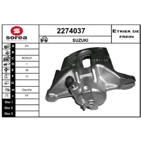 Étrier de frein EAI