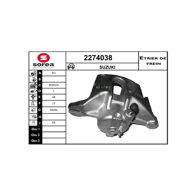 Étrier de frein EAI