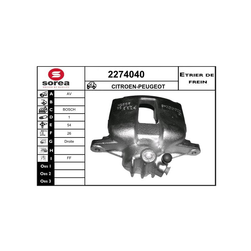 Étrier de frein EAI