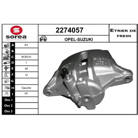 Étrier de frein EAI