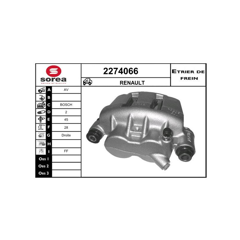 Étrier de frein EAI