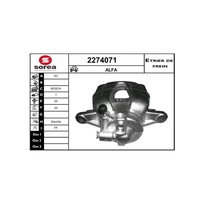 Étrier de frein EAI