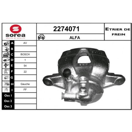 Étrier de frein EAI