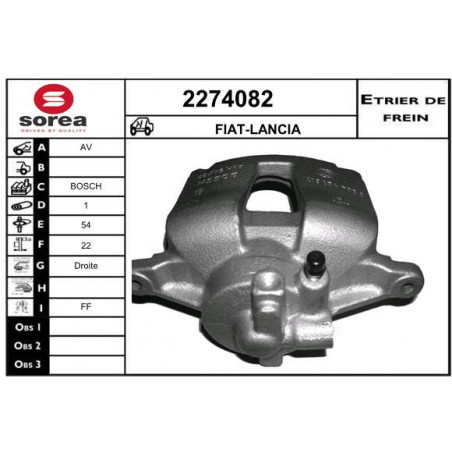 Étrier de frein EAI