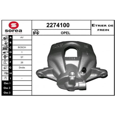 Étrier de frein EAI