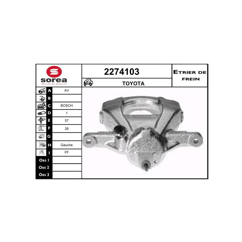 Étrier de frein EAI