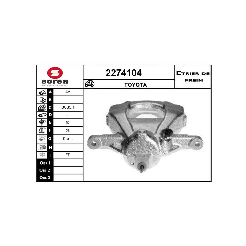 Étrier de frein EAI