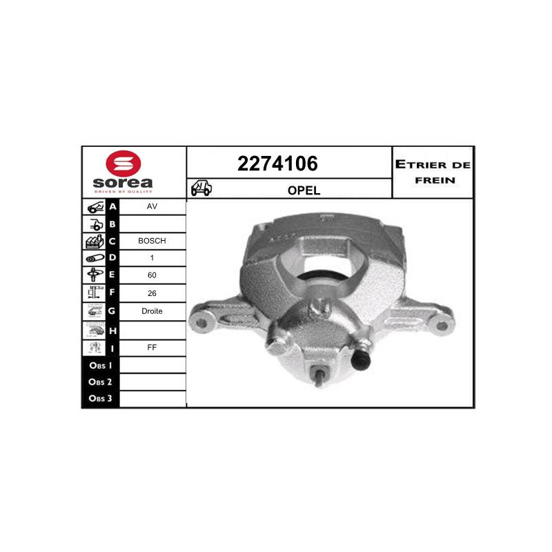 Étrier de frein EAI