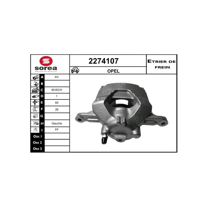 Étrier de frein EAI