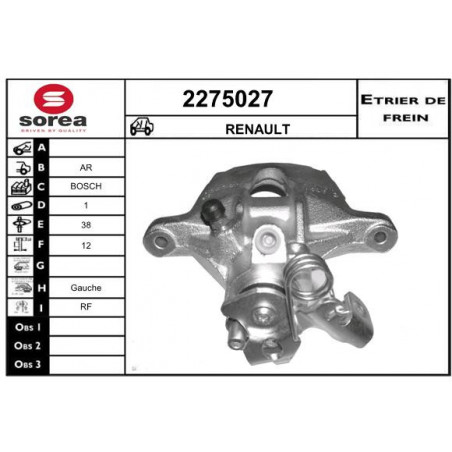 Étrier de frein EAI