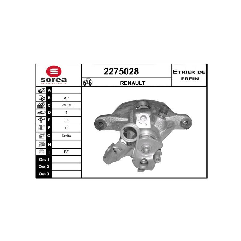 Étrier de frein EAI