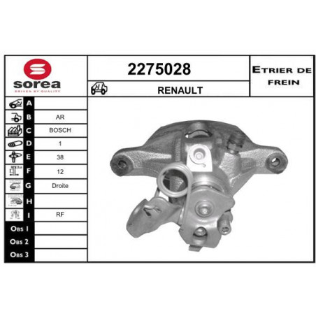 Étrier de frein EAI