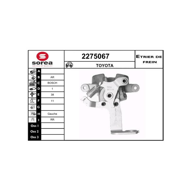 Étrier de frein EAI