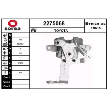 Étrier de frein EAI