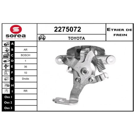 Étrier de frein EAI