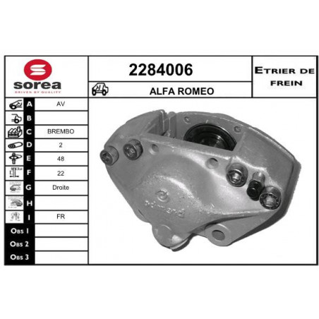 Étrier de frein EAI