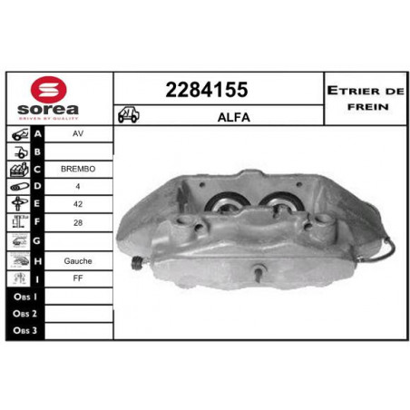 Étrier de frein EAI