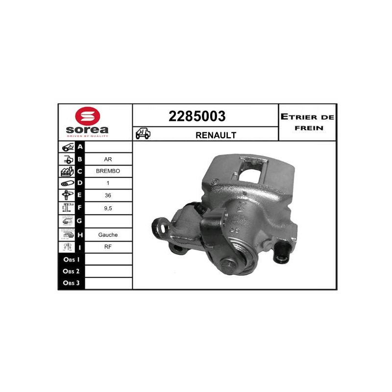 Étrier de frein EAI