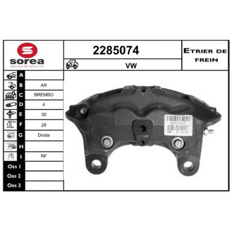 Étrier de frein EAI