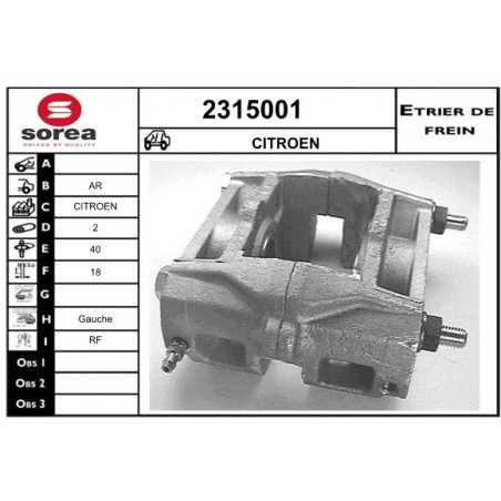 Étrier de frein EAI