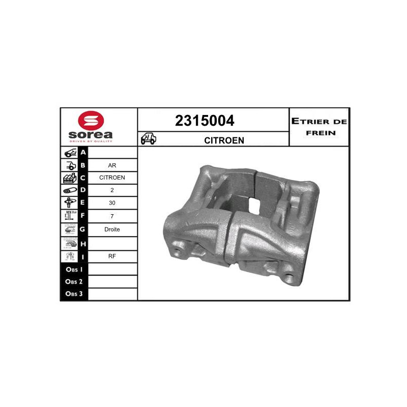 Étrier de frein EAI