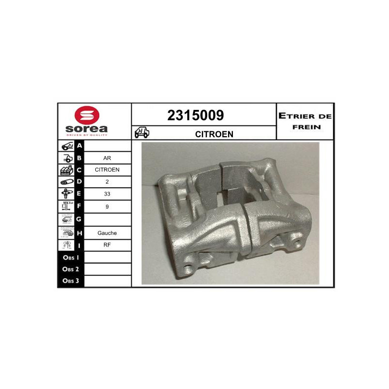 Étrier de frein EAI