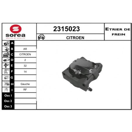 Étrier de frein EAI