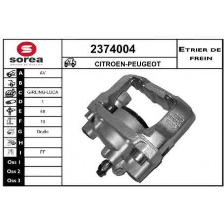 Étrier de frein EAI