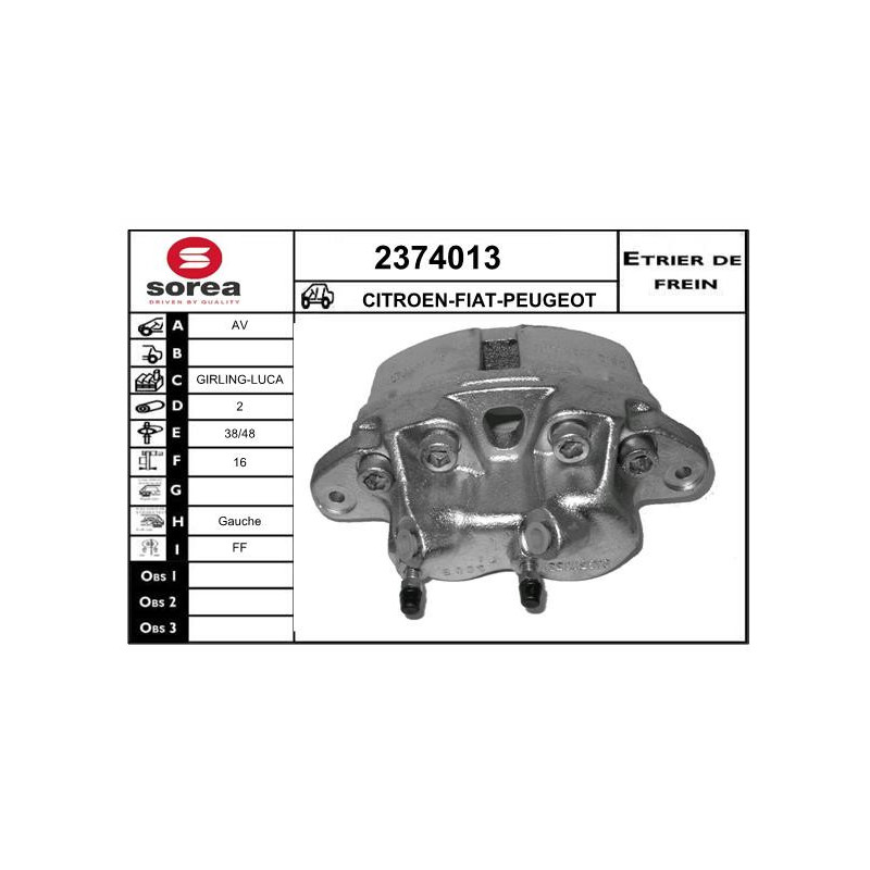 Étrier de frein EAI