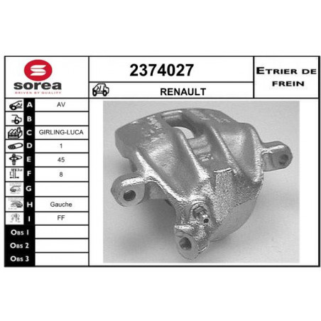 Étrier de frein EAI