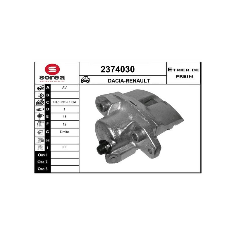 Étrier de frein EAI