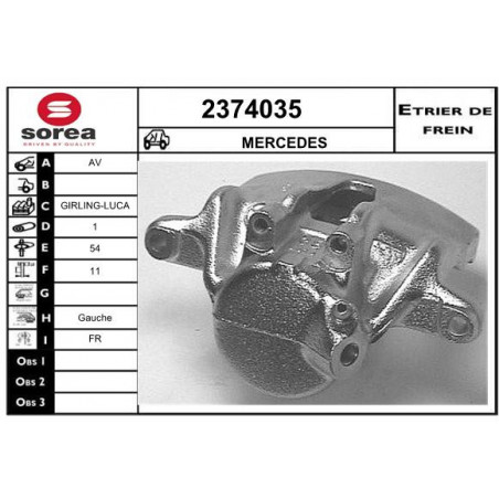 Étrier de frein EAI