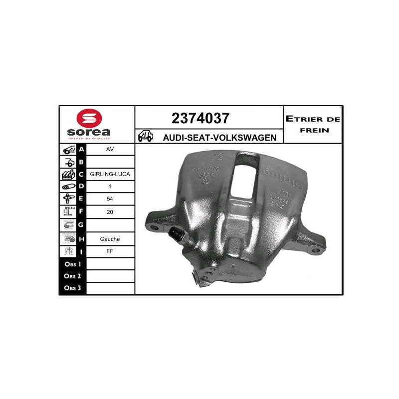 Étrier de frein EAI