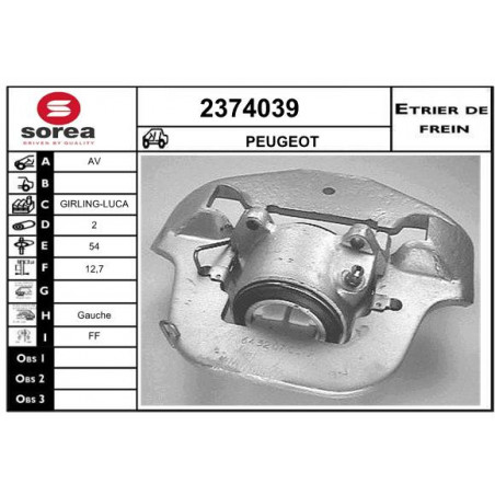 Étrier de frein EAI