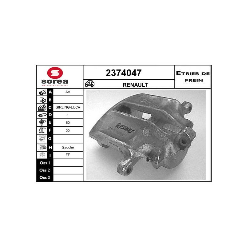 Étrier de frein EAI