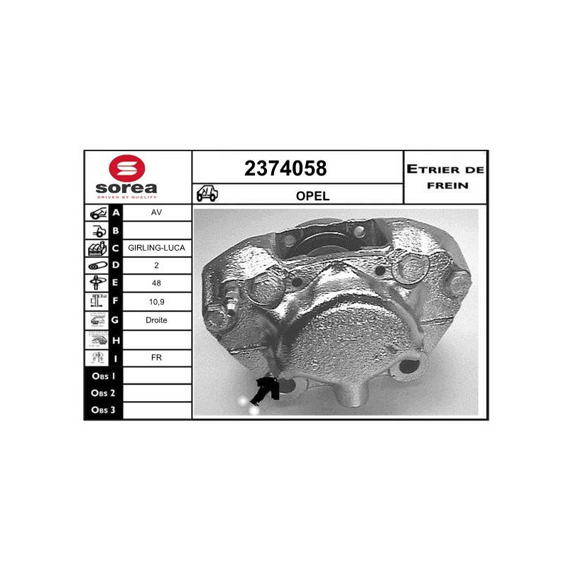 Étrier de frein EAI