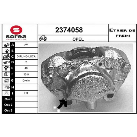 Étrier de frein EAI