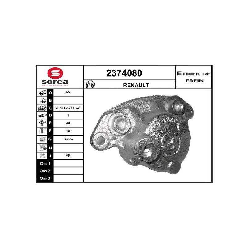 Étrier de frein EAI